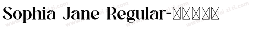Sophia Jane Regular字体转换